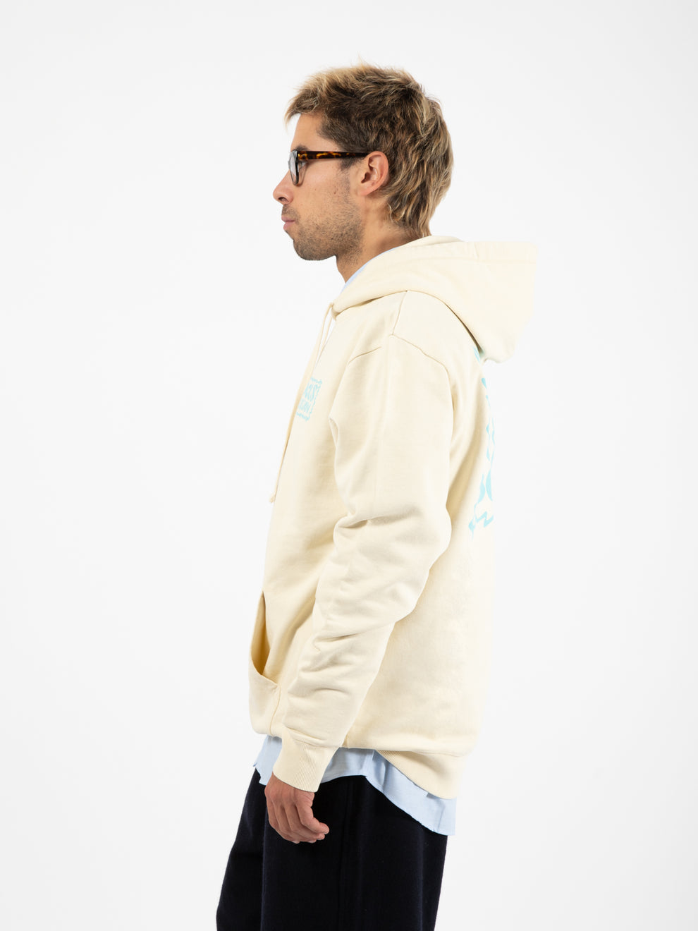 Felpa Sunblock Acid Hoodie dirty white