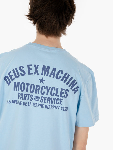 T-shirt Biarritz address sky blue