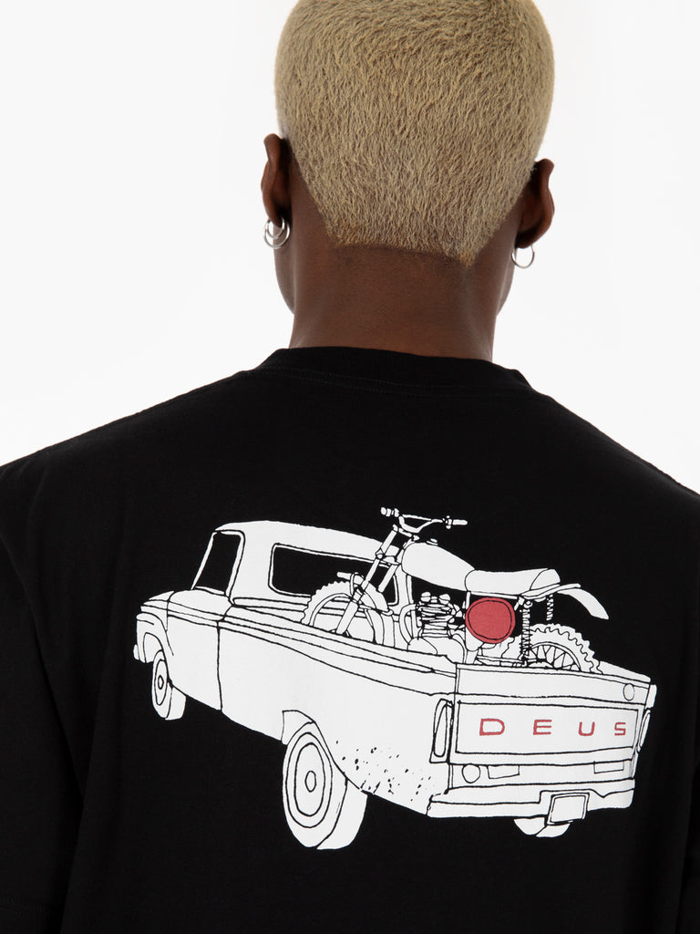 DEUS - T-shirt Carby pickup black