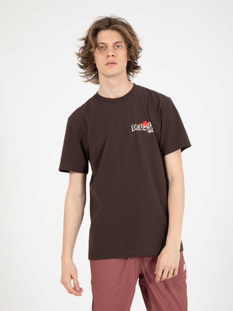 DEUS - T-shirt Flash choc brown