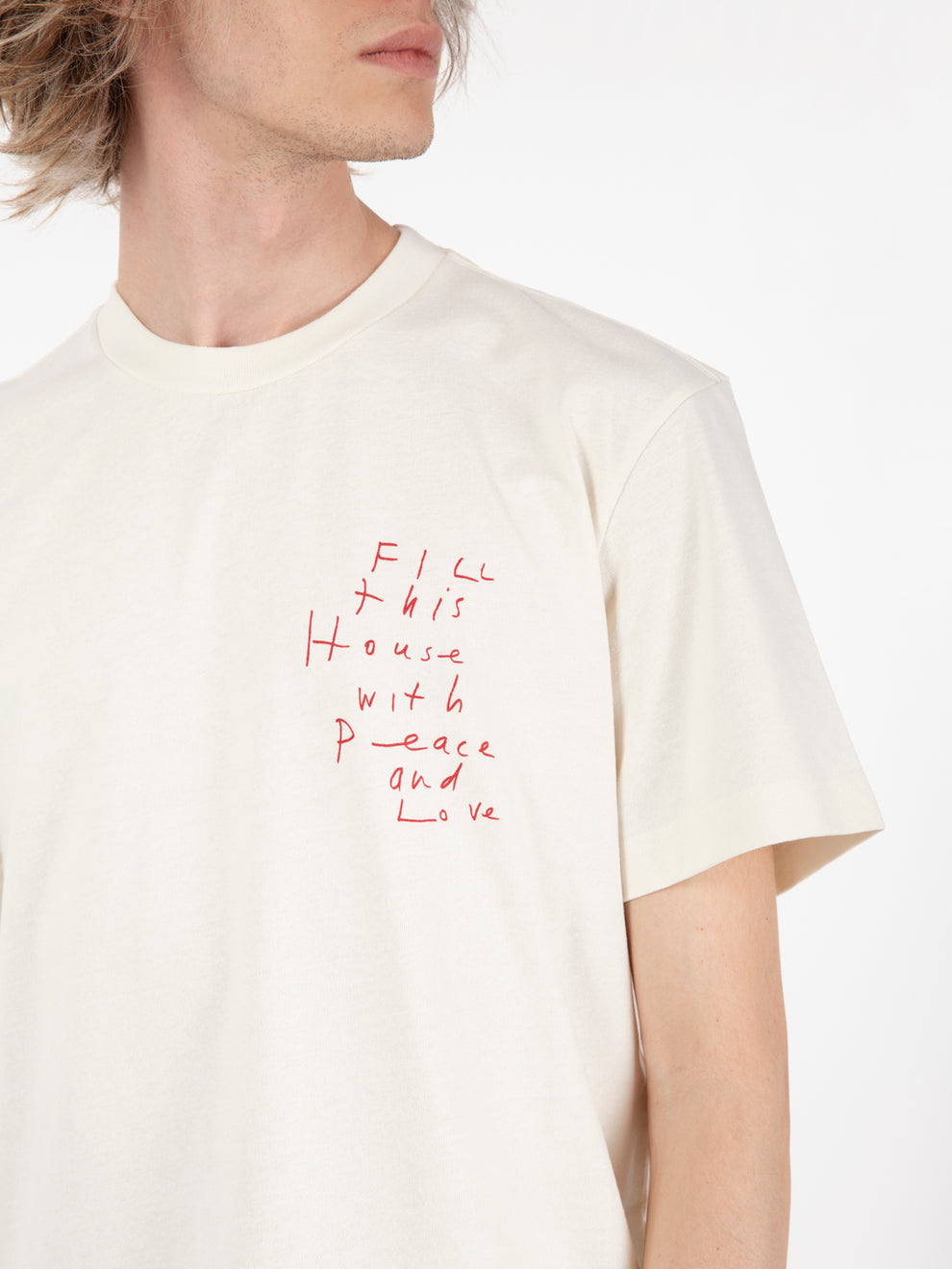 T-shirt Old House vintage white