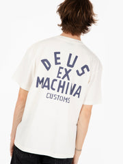 DEUS - T-shirt Pisstin vintage white