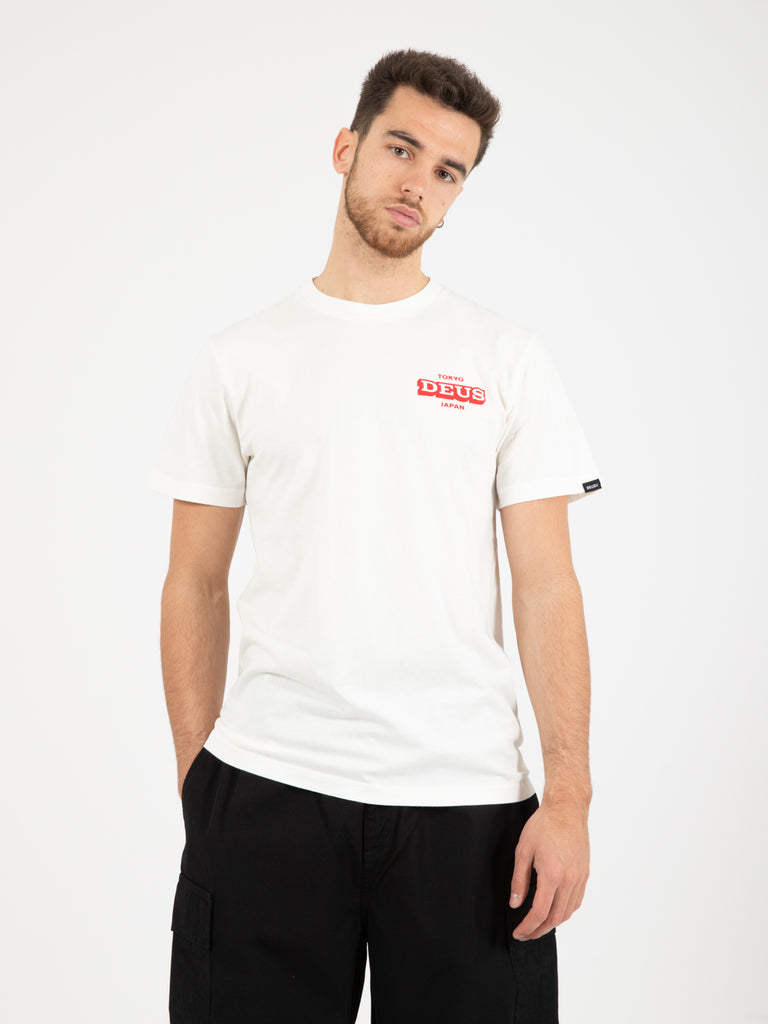 DEUS - T-shirt Redline vintage white