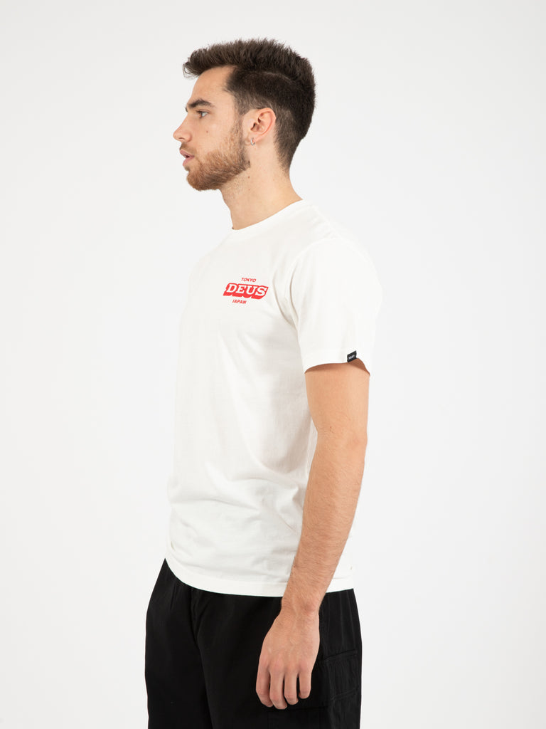 DEUS - T-shirt Redline vintage white