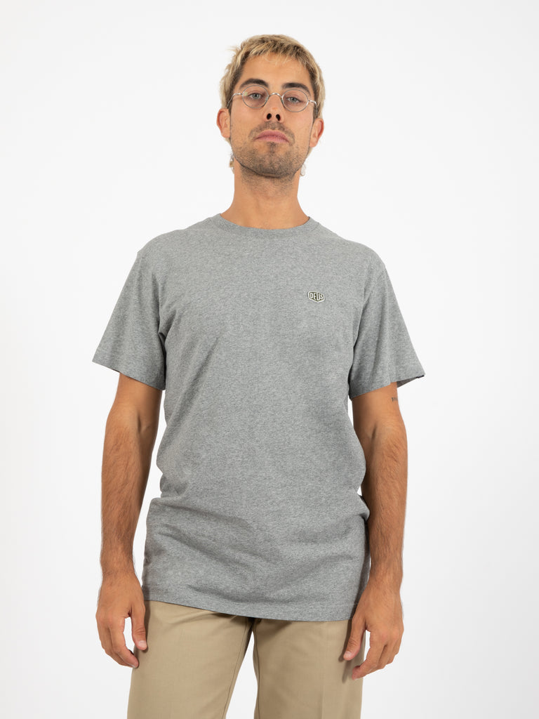 DEUS - T-shirt Shield Standard Tee Grey Marle
