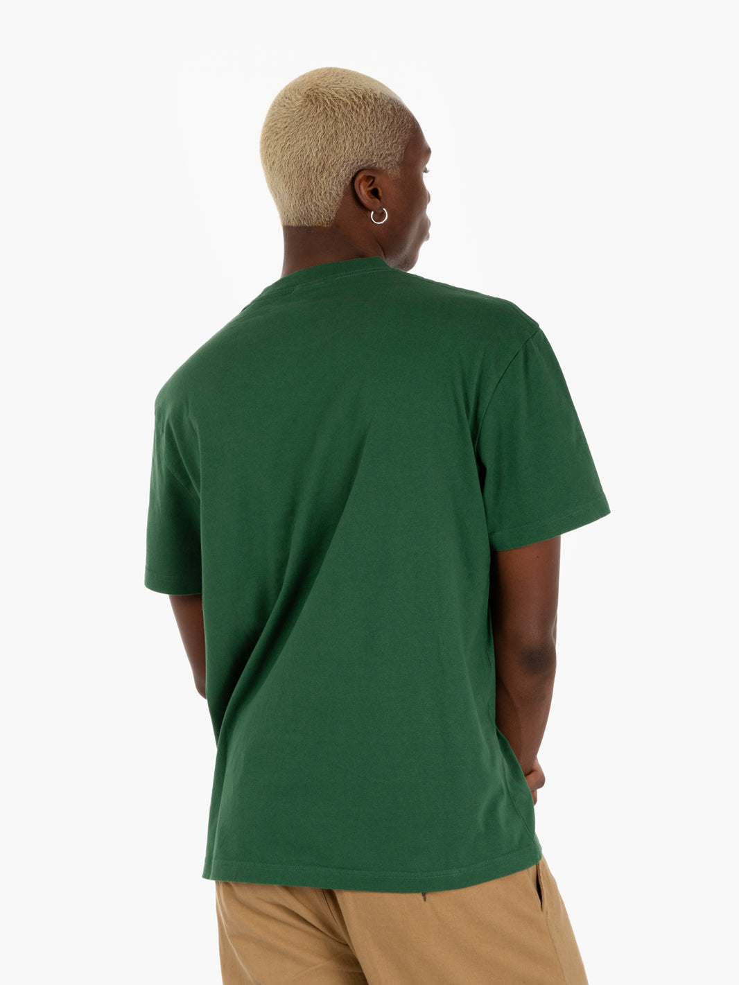 Single fin hillside green t-shirt