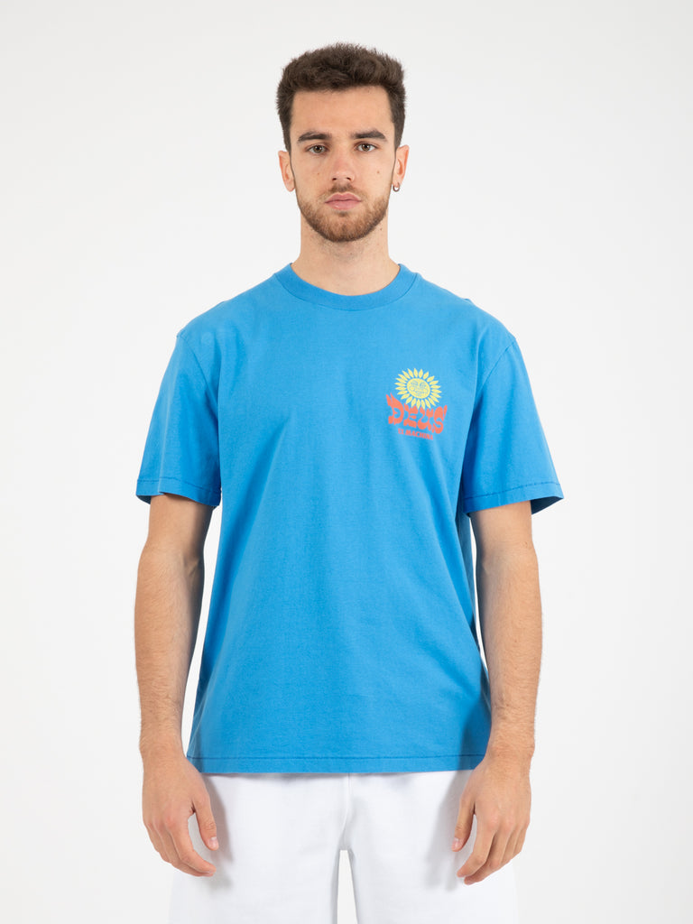 DEUS - T-shirt Sleeping Sun french blue