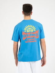 DEUS - T-shirt Sleeping Sun french blue