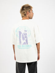 DEUS - T-shirt Time and sound tee vintage white