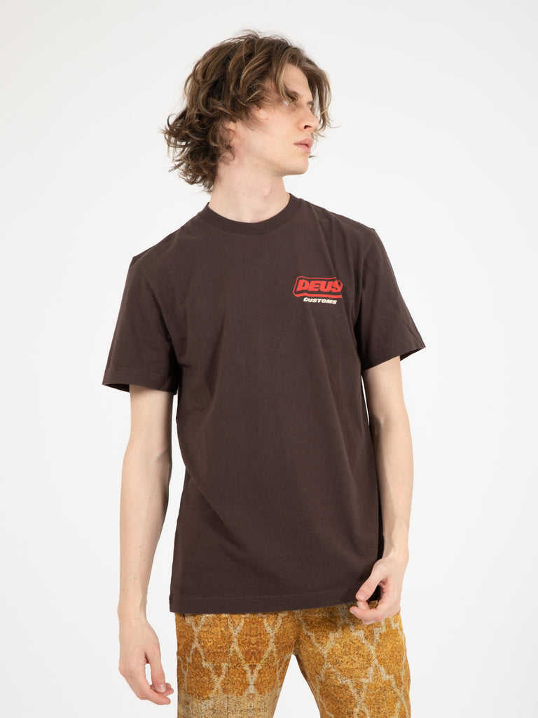 DEUS - T-shirt Unchained choc brown