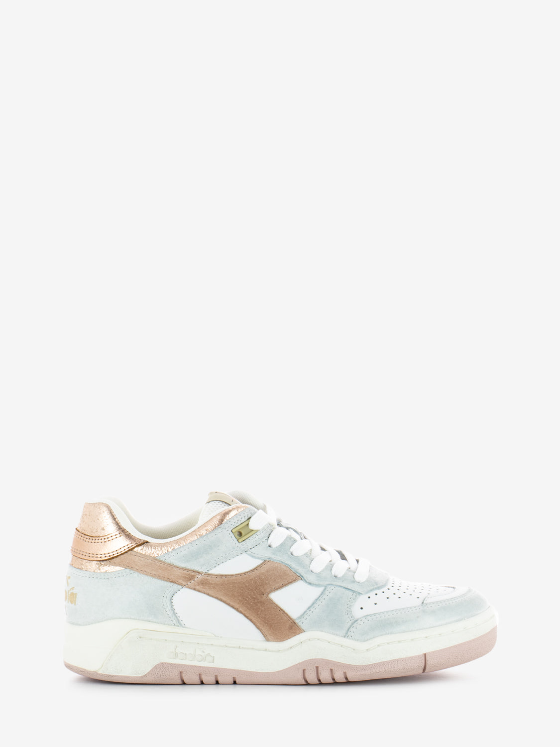Diadora Heritage crackle lamè WN peach pink - Main Image