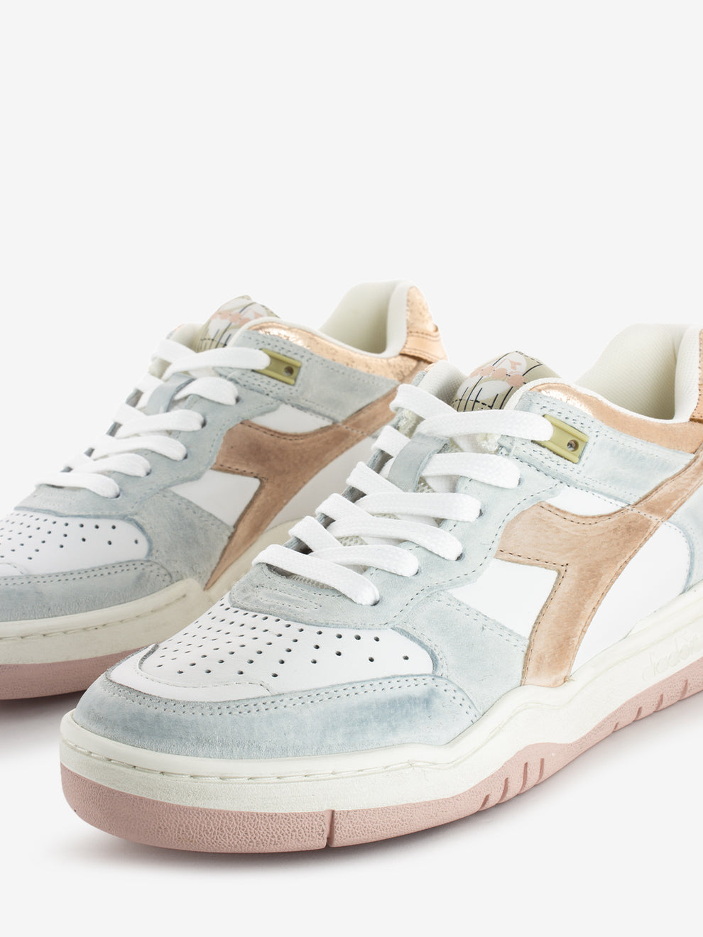 B.560 crackle lamè WN rosa pesca