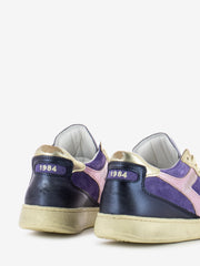 DIADORA HERITAGE - Mi basket low metal pigskin used twilight violet