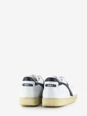 DIADORA HERITAGE - Mi Basket low used white / blue denim