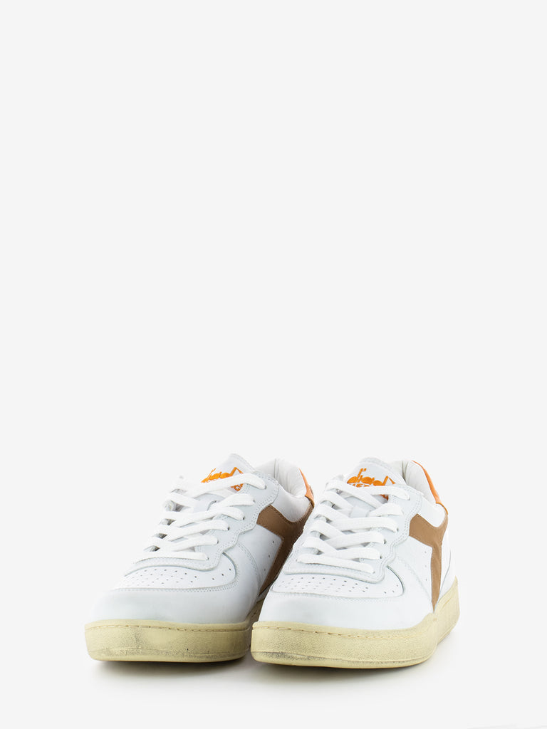 DIADORA HERITAGE - Mi Basket low used white / caramel