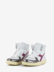 DIADORA HERITAGE - Mi Basket metal pigskin used white / fucsia red