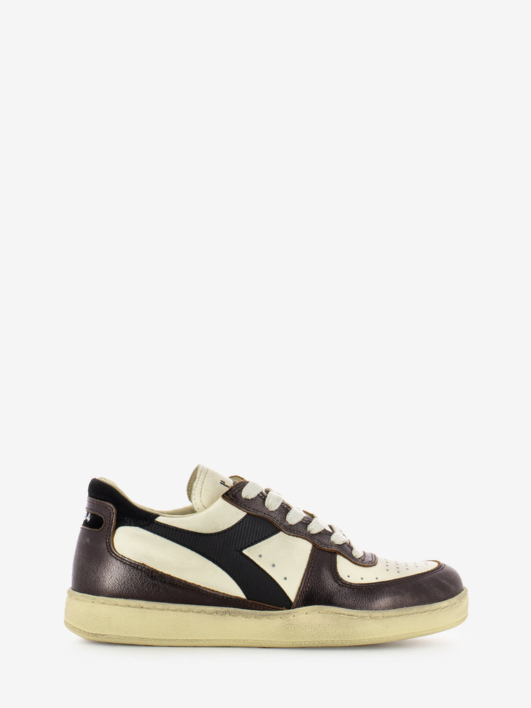 DIADORA HERITAGE - Sneakers MI basket low metallic dirty beige