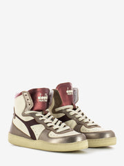 DIADORA HERITAGE - Sneakers MI Basket metal mix used beige