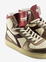 DIADORA HERITAGE - Sneakers MI Basket metal mix used beige