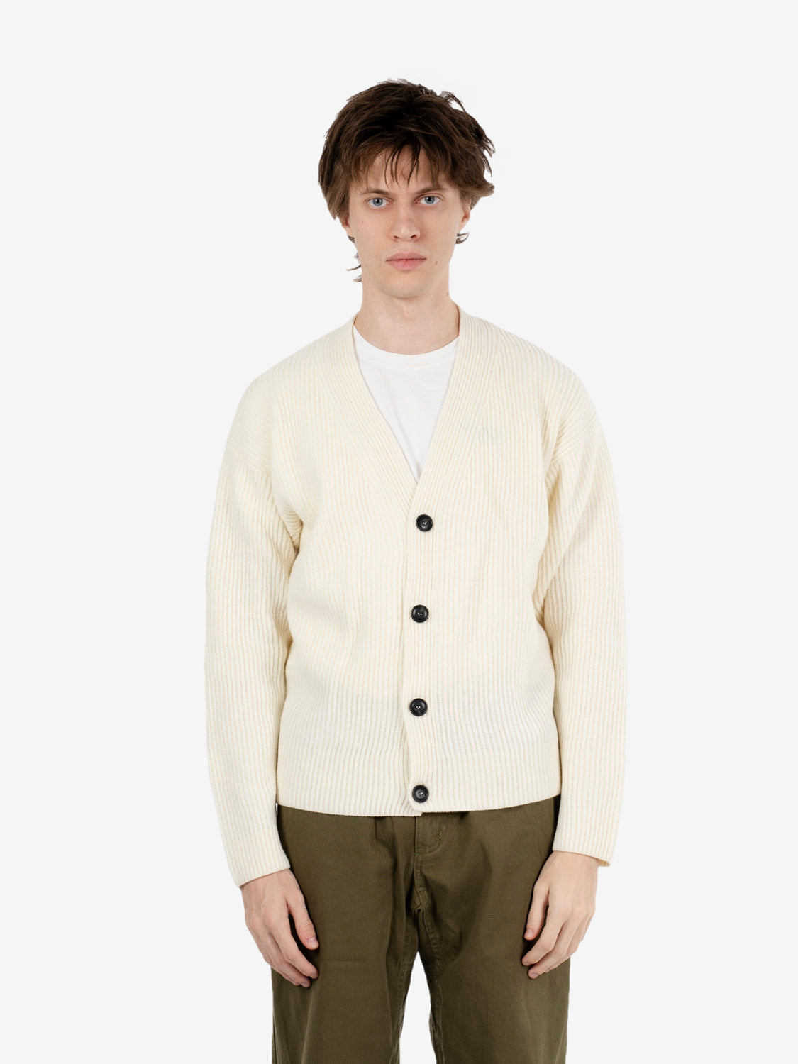 Cardigan costa inglese crop cream