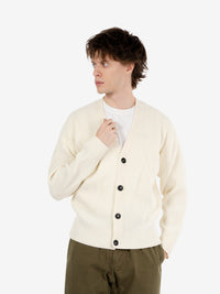 Cardigan costa inglese crop cream