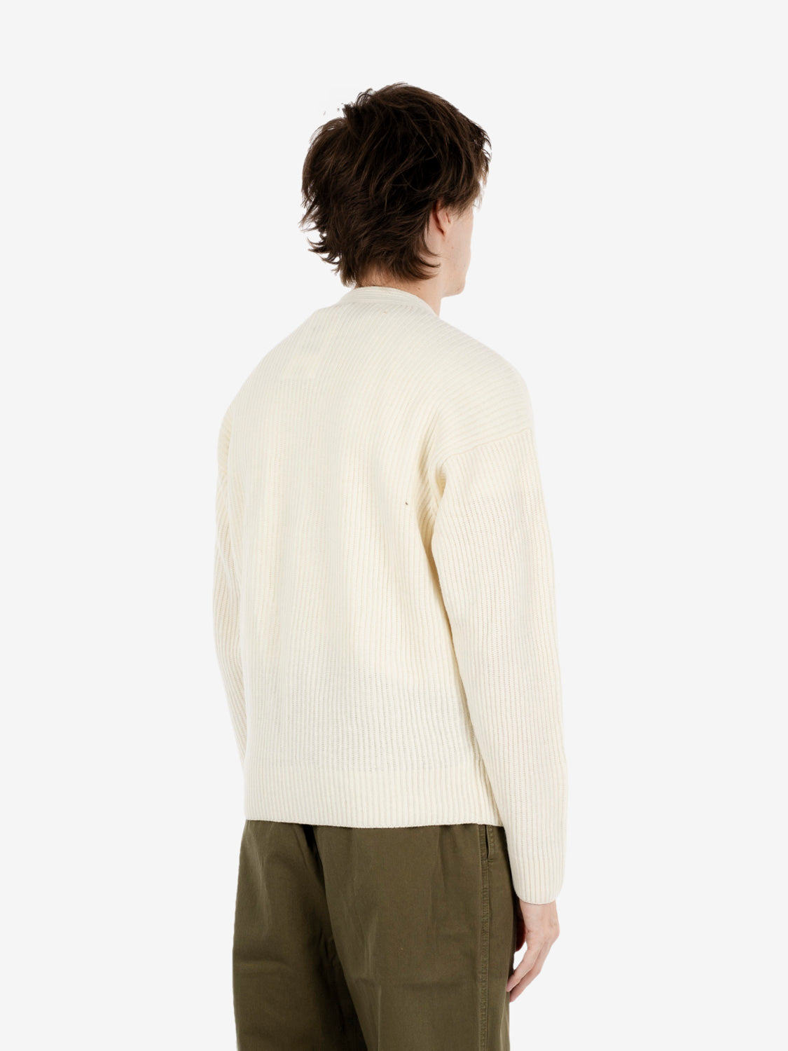 Cardigan costa inglese crop cream