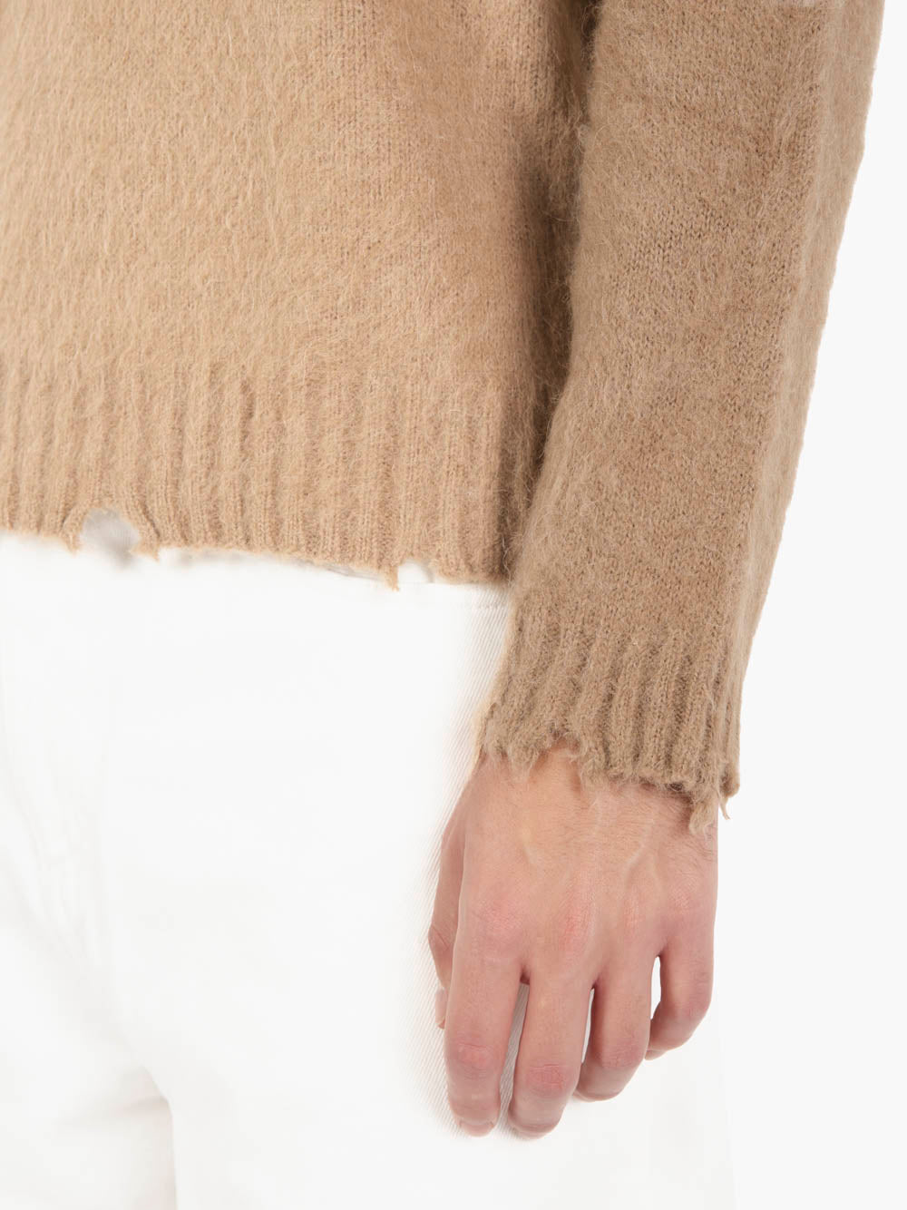 Crewneck brushed taupe