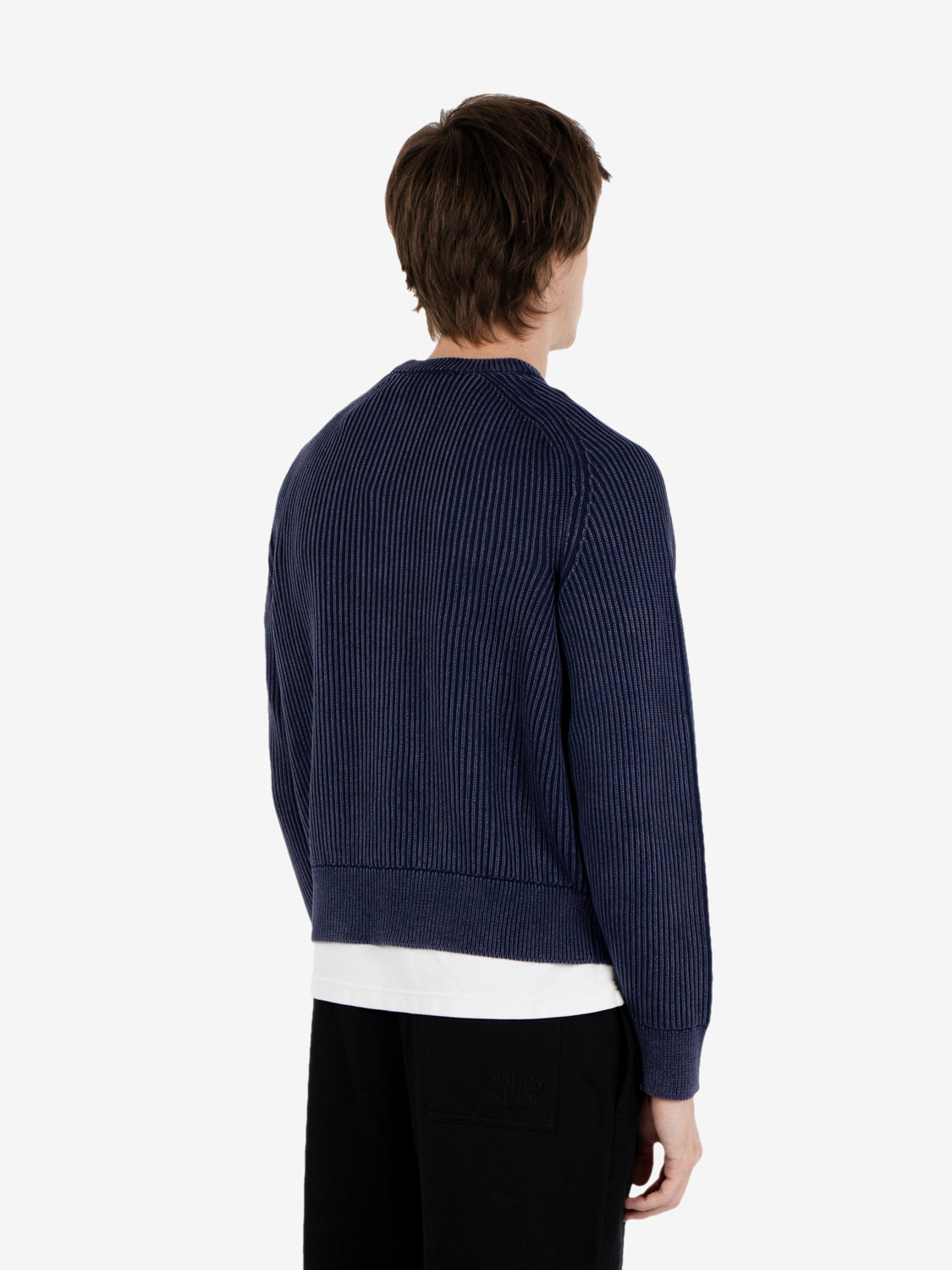 NAVY BLUE CREW NECK SWEATER FW27SIN108_371