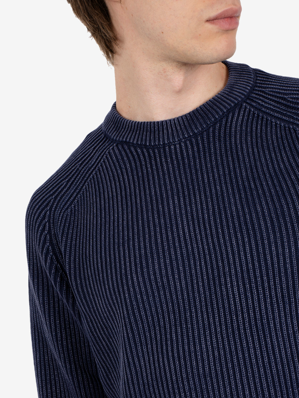 NAVY BLUE CREW NECK SWEATER FW27SIN108_371