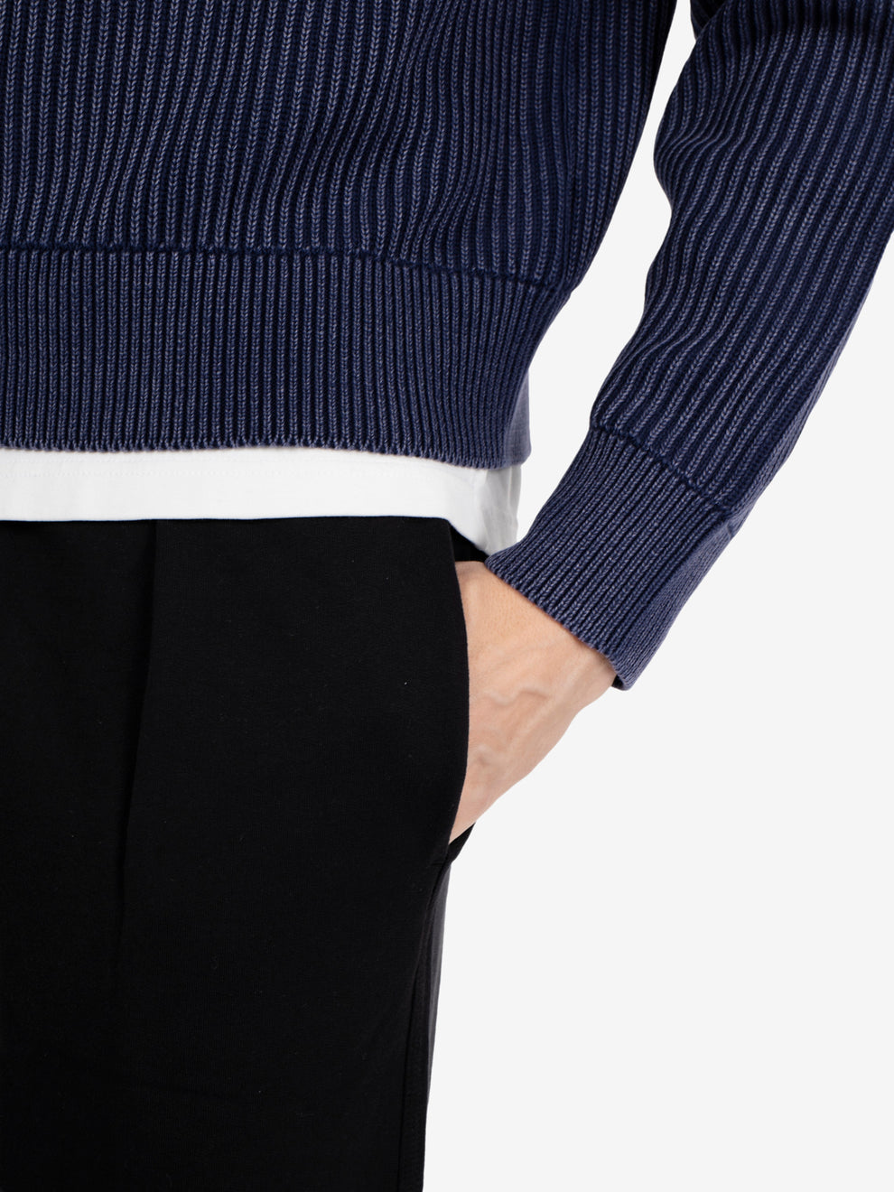 NAVY BLUE CREW NECK SWEATER FW27SIN108_371