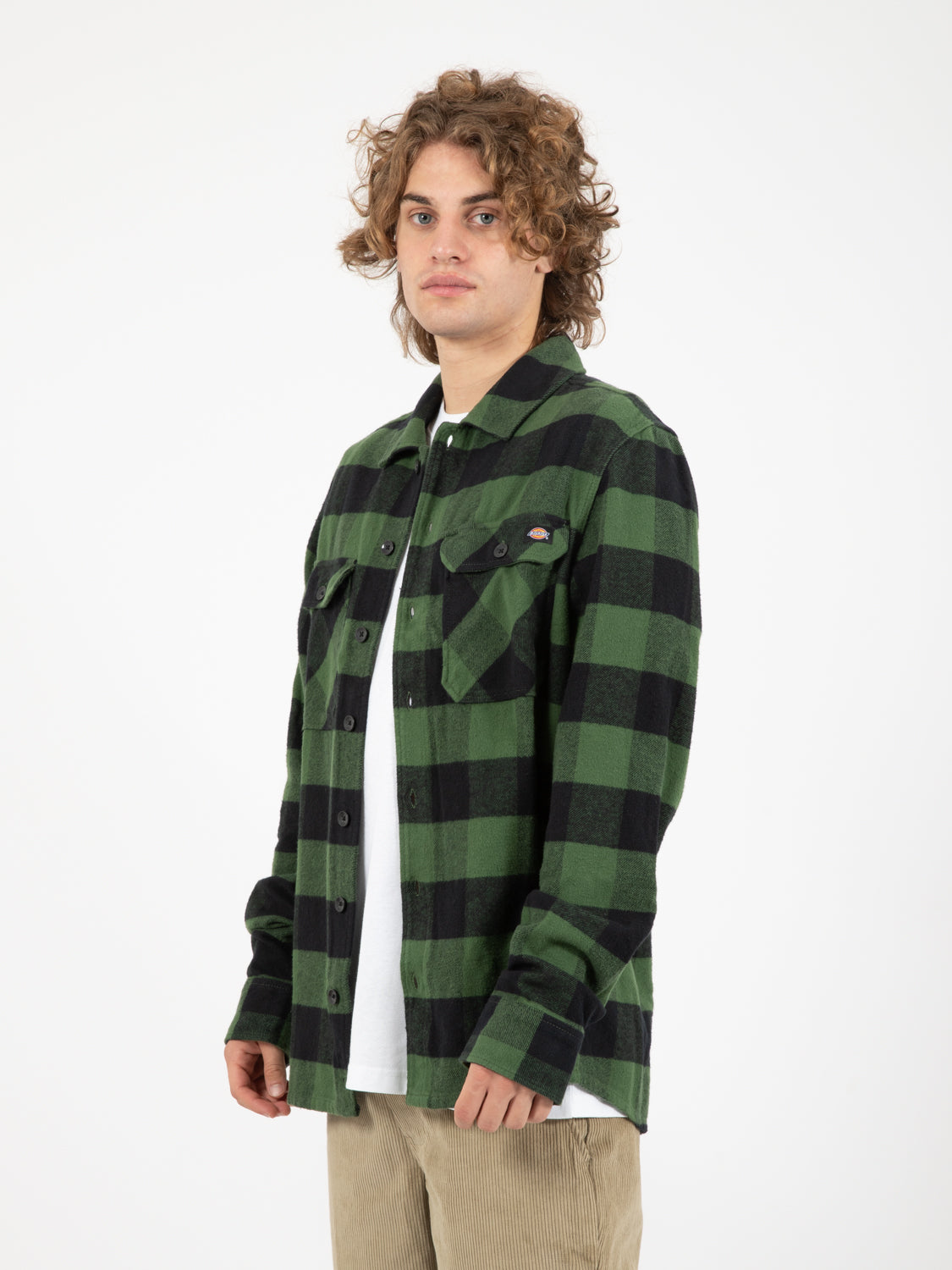 Camicia New Sacramento check pine green / nero