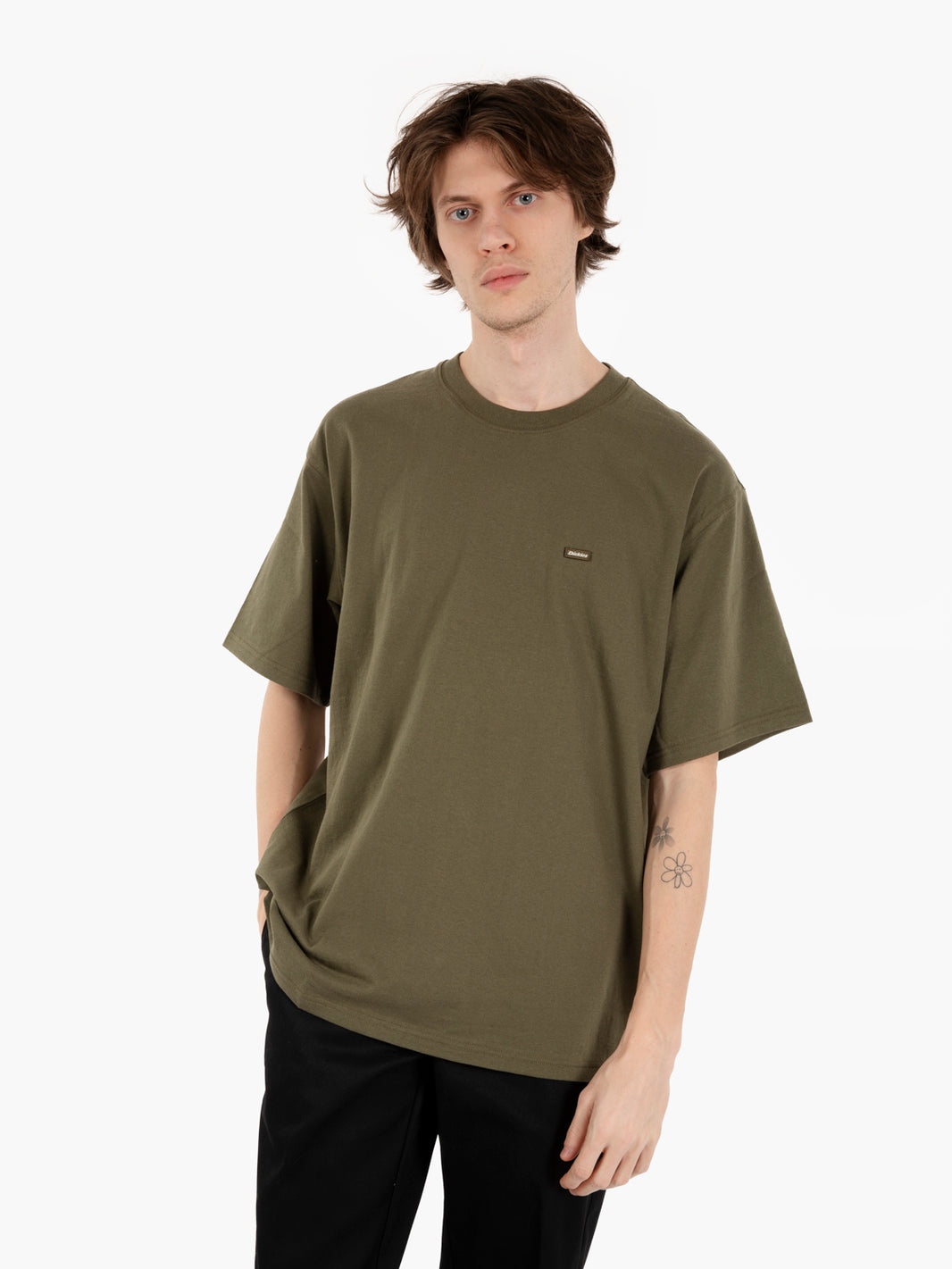 Clancy heavyweight tee military green