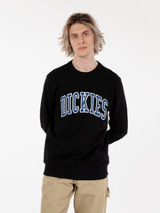 DICKIES - Felpa Aitikin girocollo black / blu