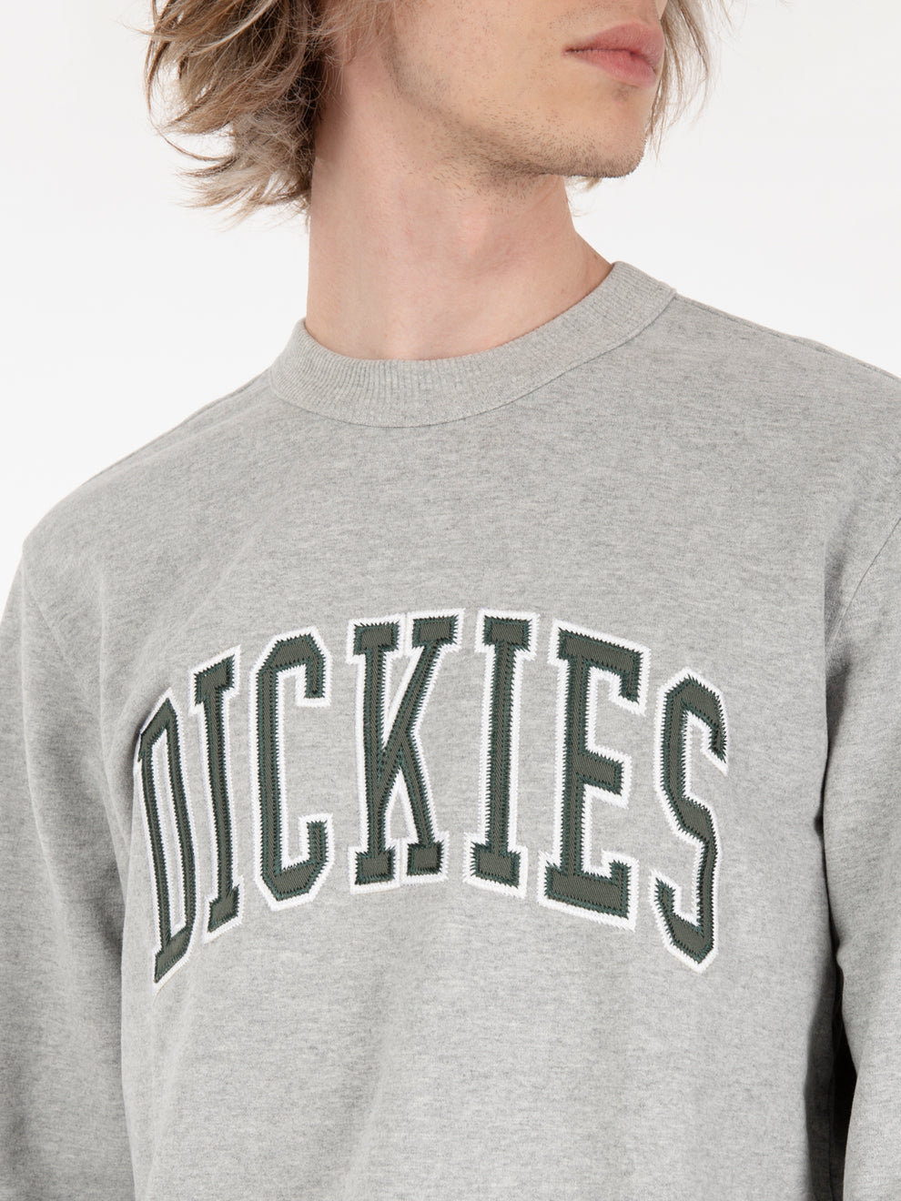 Aitikin crewneck sweatshirt grey / dark forest