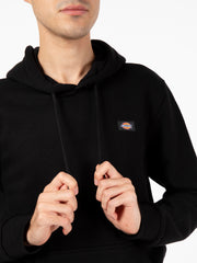 DICKIES - Felpa hoodie Oakport nera