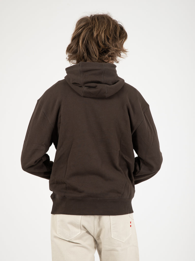 DICKIES - Felpa Millersburg hoodie dark brown