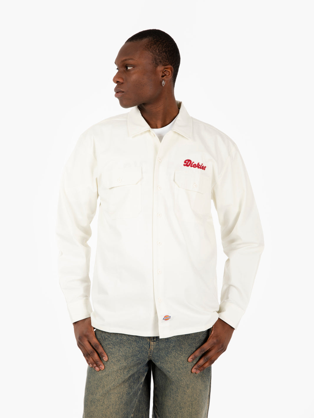Lewistow longsleeves shirt egret