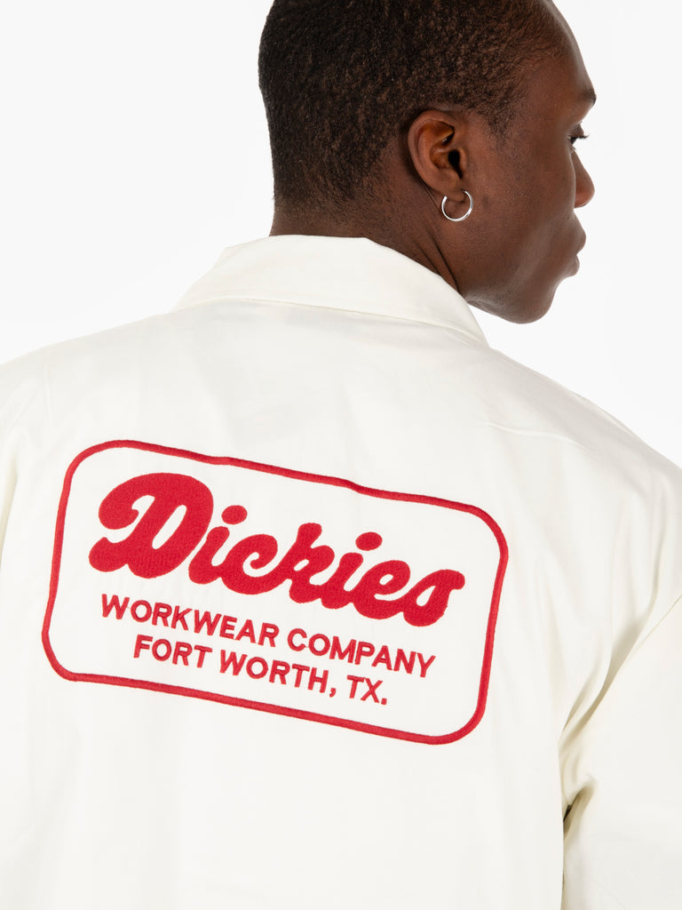 DICKIES - Lewistow longsleeves shirt egret