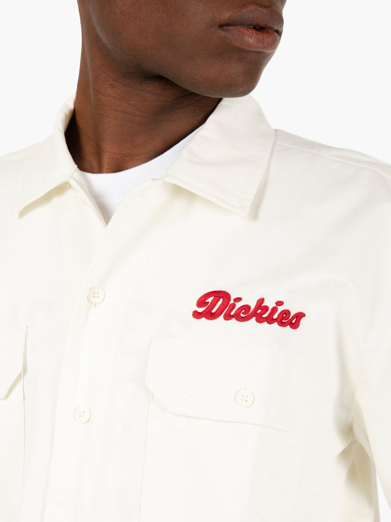 DICKIES - Lewistow longsleeves shirt egret