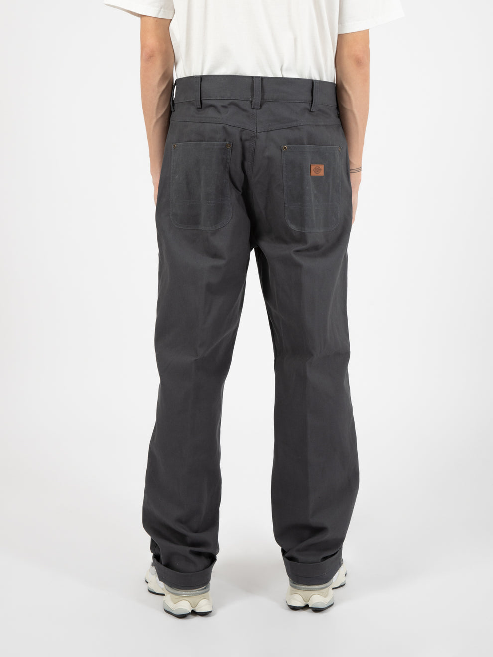 Lucas Waxed Double Knee Charcoal Grey