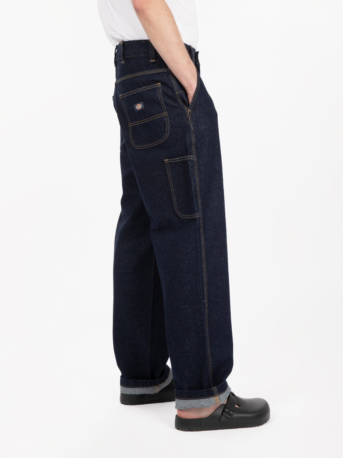 Madison baggy fit denim rinsed blu scuro