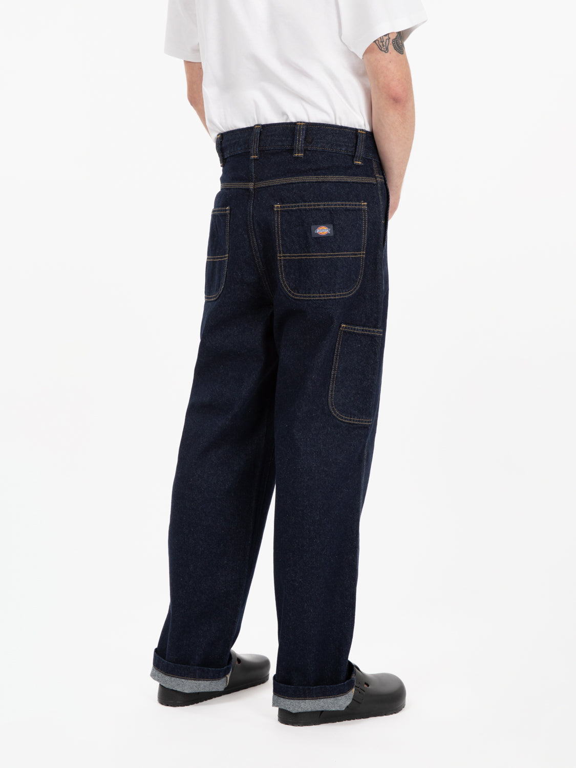 Madison baggy fit denim rinsed blu scuro