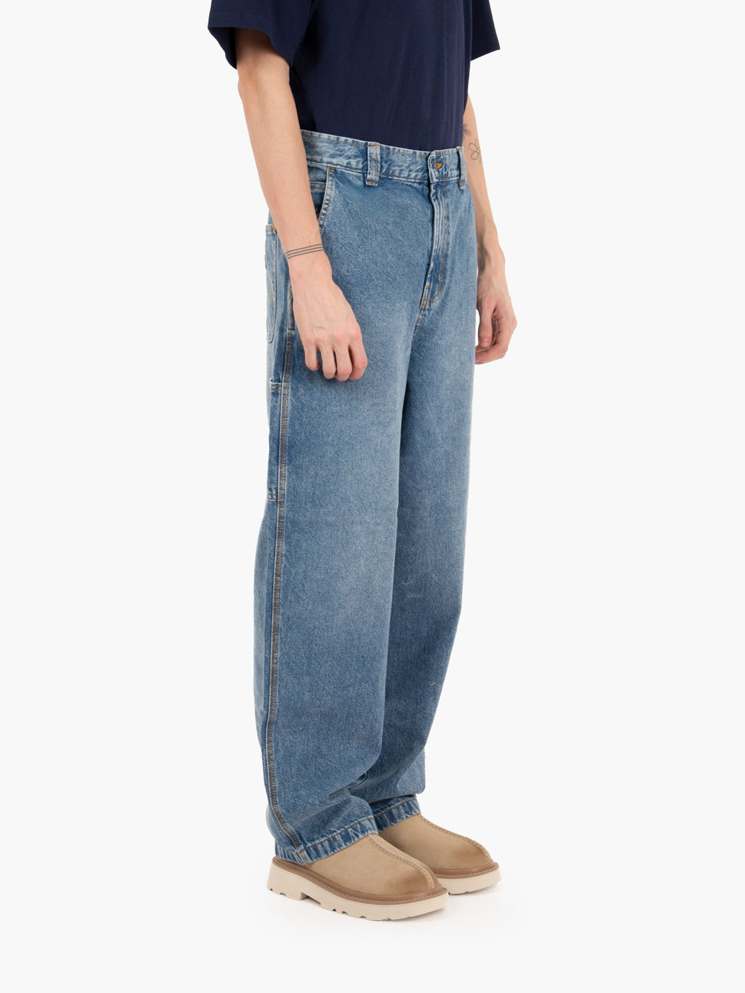 Madison baggy pant rinsed blue