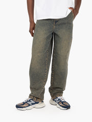 DICKIES - Madison baggy pant yellow fade indigo