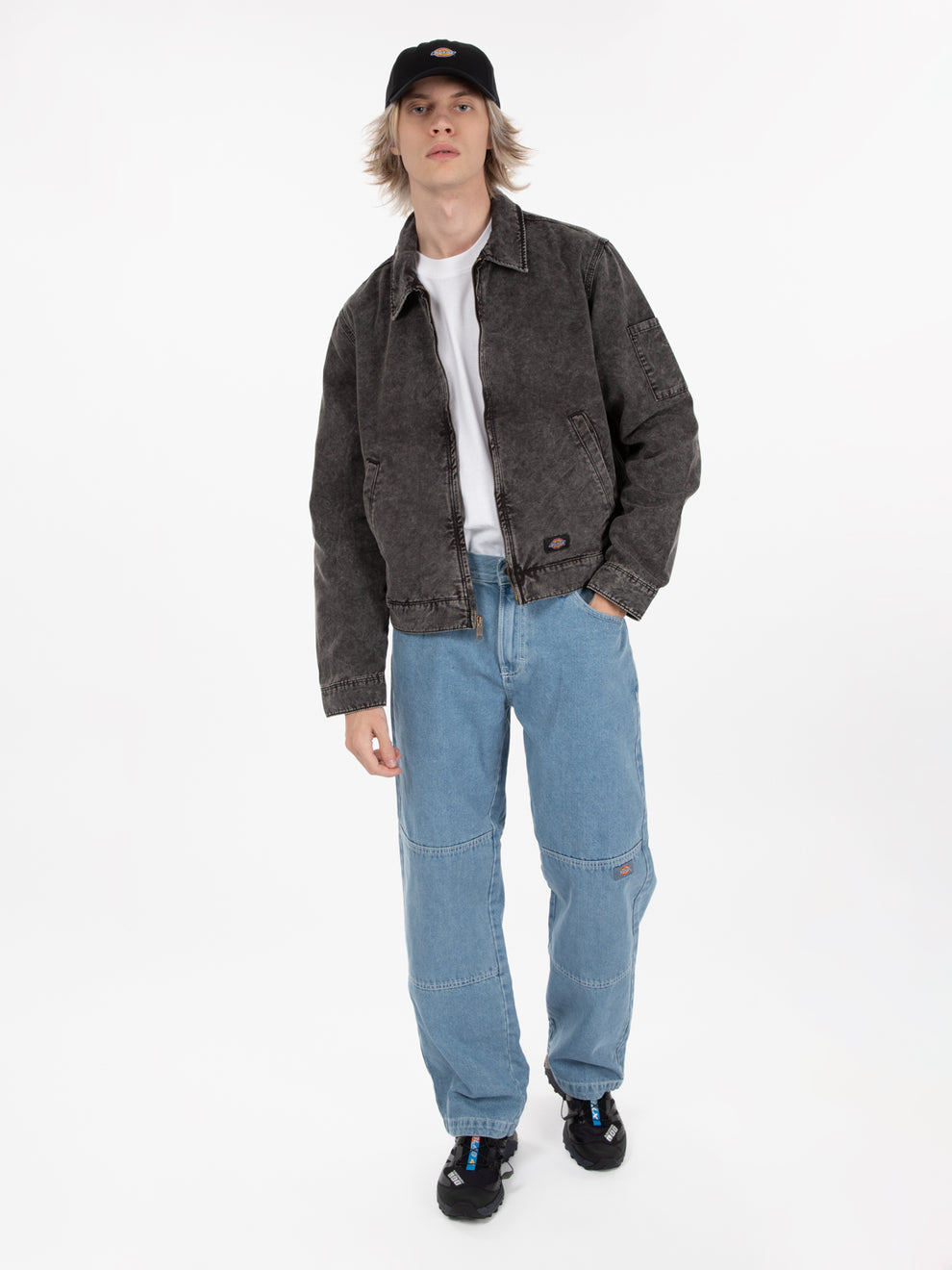 Newington jacket dble dye acid black