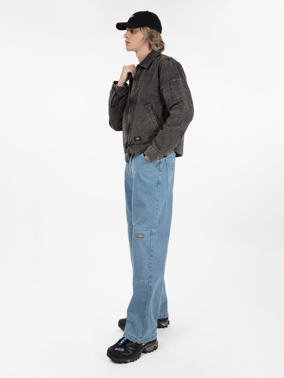 Newington jacket dble dye acid black