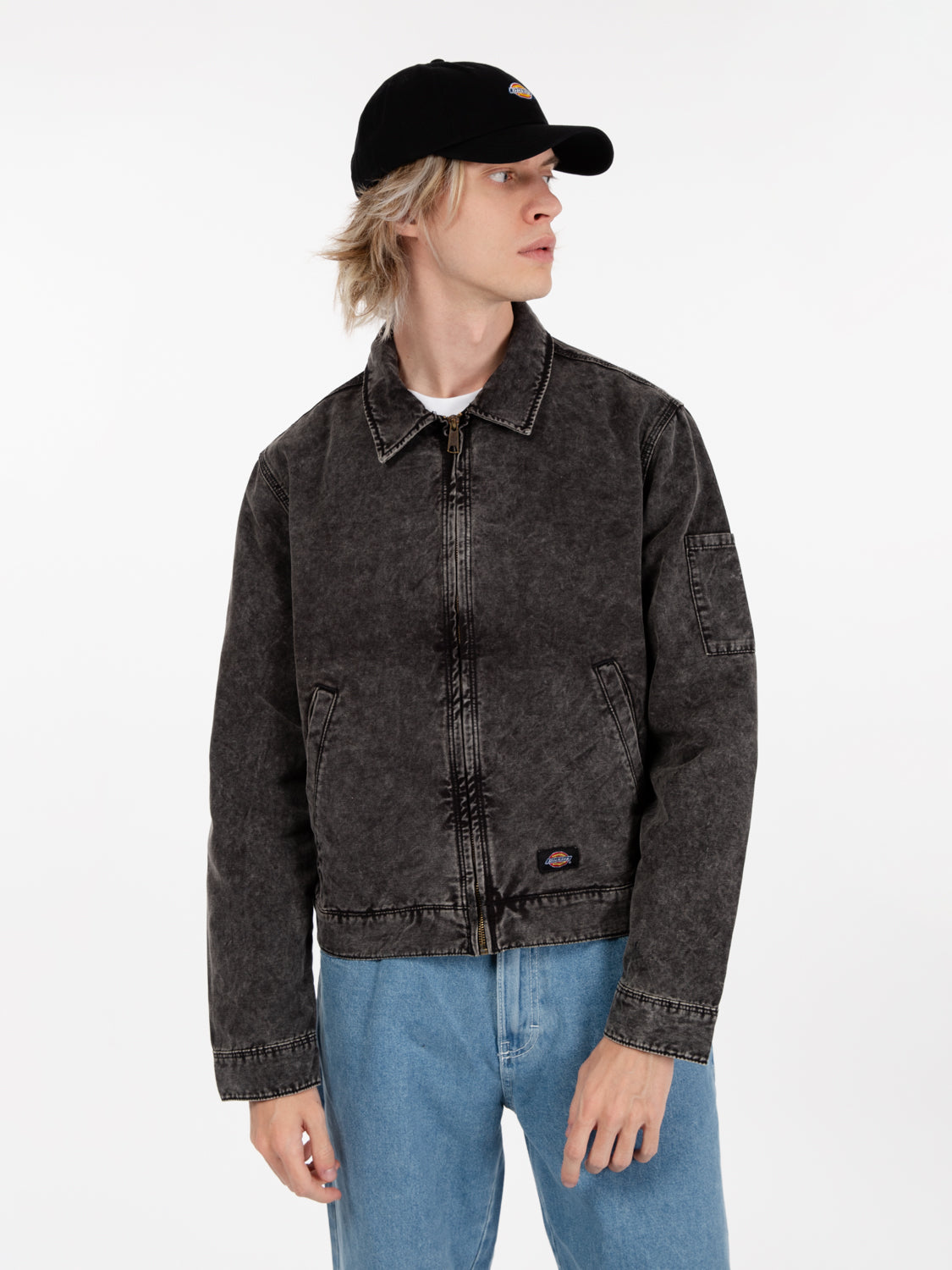 Newington jacket dble dye acid black