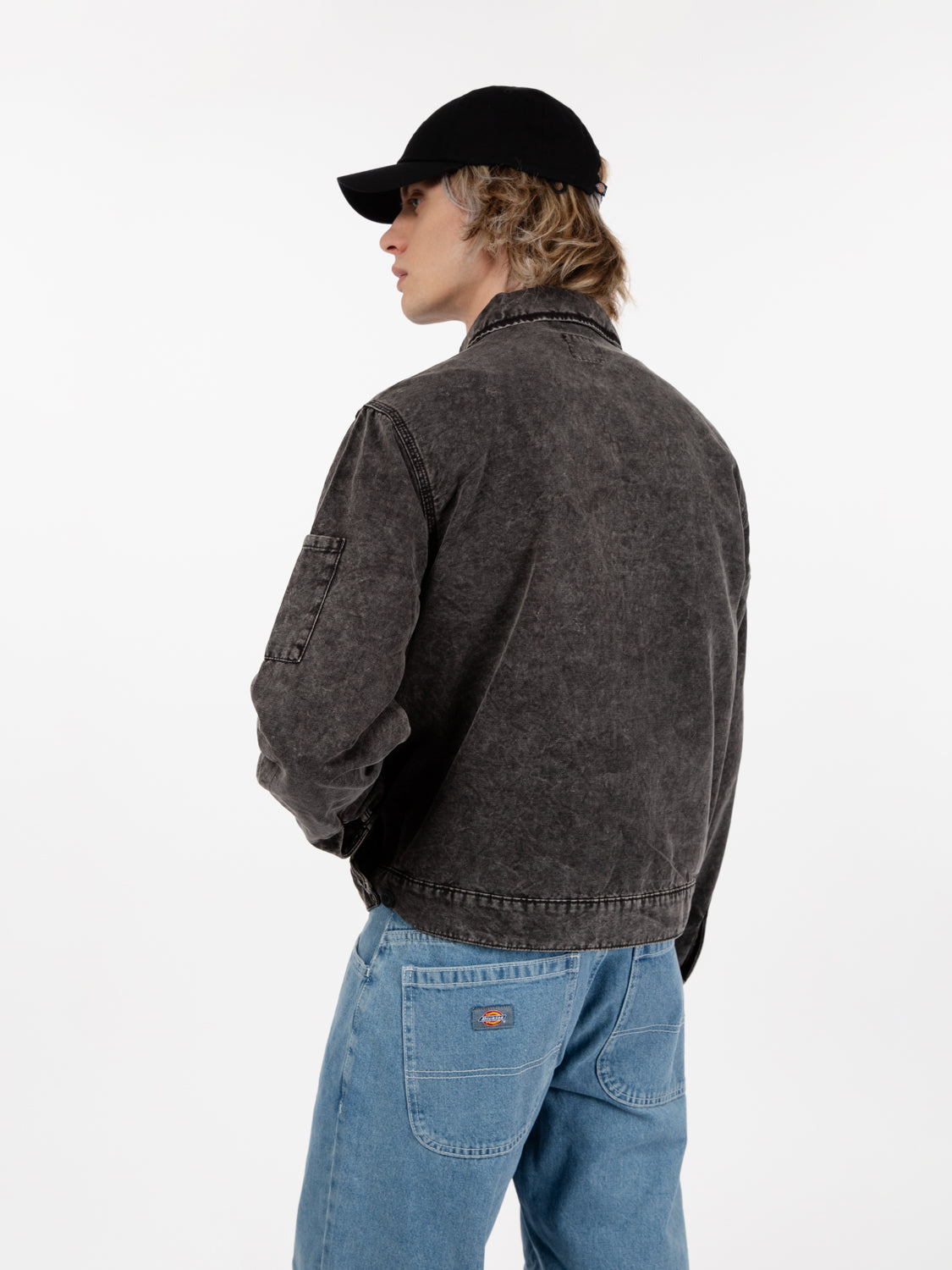 Newington jacket dble dye acid black