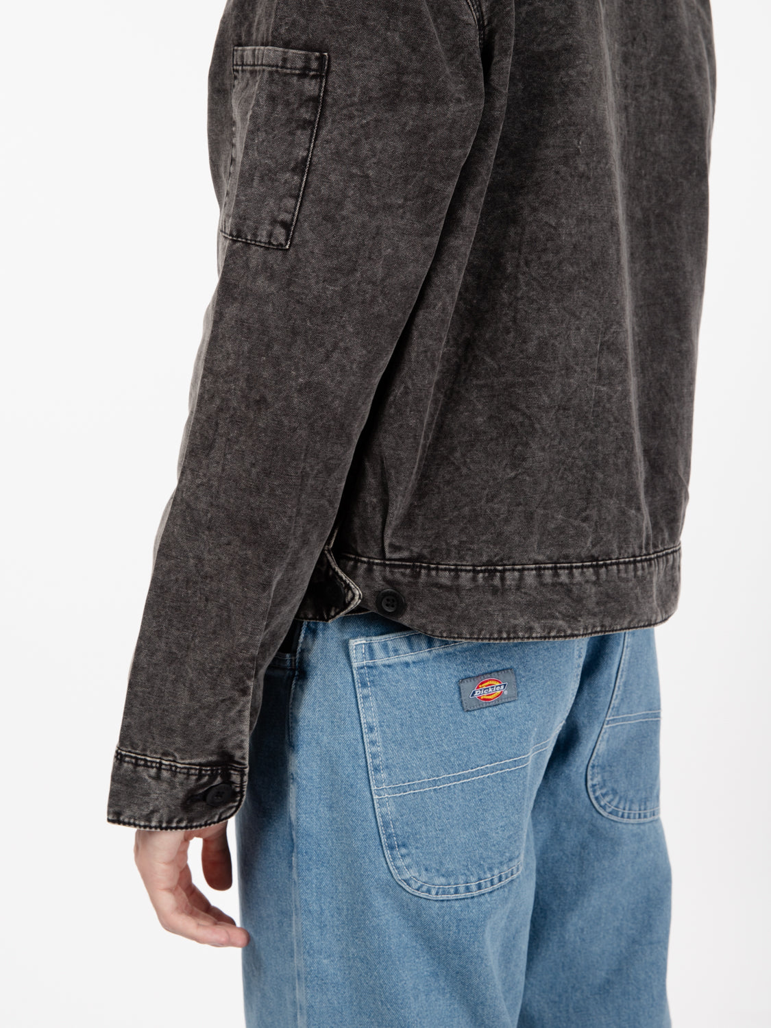 Newington jacket dble dye acid black