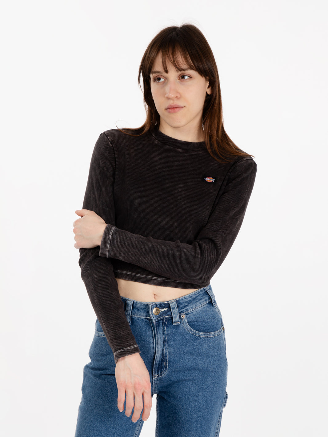 Newington t-shirt maniche lunghe acid black